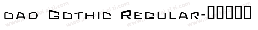 oad Gothic Regular字体转换
